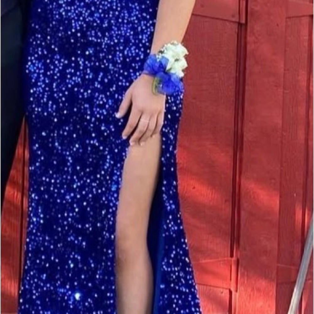 Stunning Blue Sequin Gown